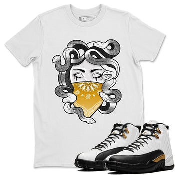Jordan 12 Royalty Sneaker Match Tees Medusa Sneaker Tees Jordan 12 Royalty Sneaker Release Tees Unisex Shirts