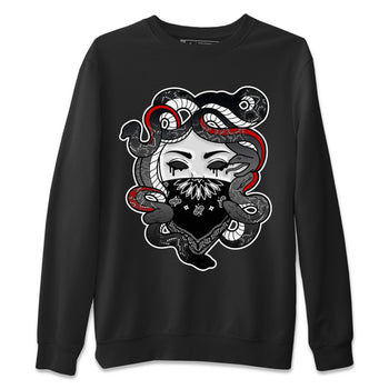 Air Jordan 13 Black Flint Sneaker Match Tees Medusa Sneaker Tees Air Jordan 13 Retro Black Flint Sneaker Release Tees Unisex Shirts Black 2