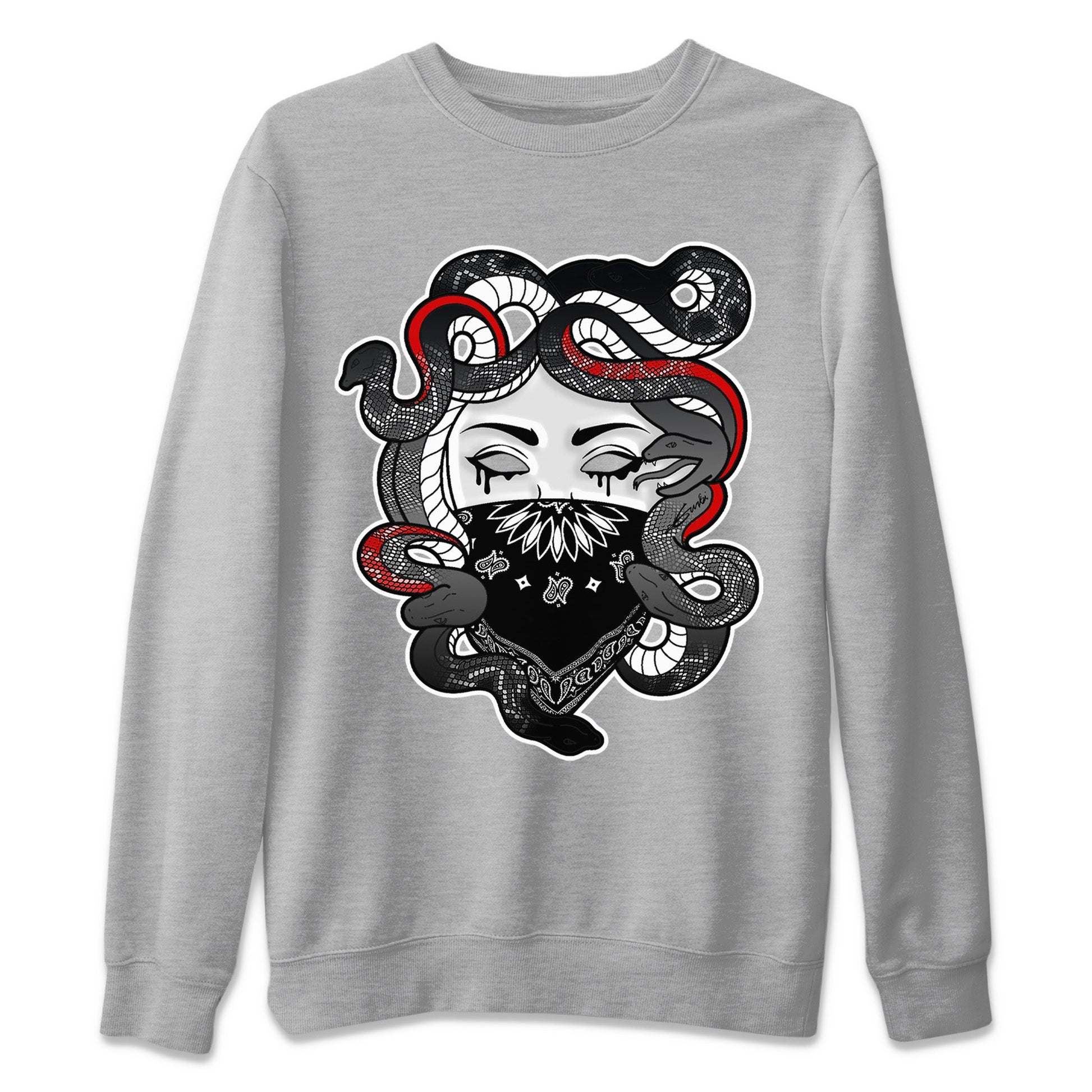 Air Jordan 13 Black Flint Sneaker Match Tees Medusa Sneaker Tees Air Jordan 13 Retro Black Flint Sneaker Release Tees Unisex Shirts Heather Grey 2