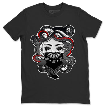 Air Jordan 13 Black Flint Sneaker Match Tees Medusa Sneaker Tees Air Jordan 13 Retro Black Flint Sneaker Release Tees Unisex Shirts Black 2