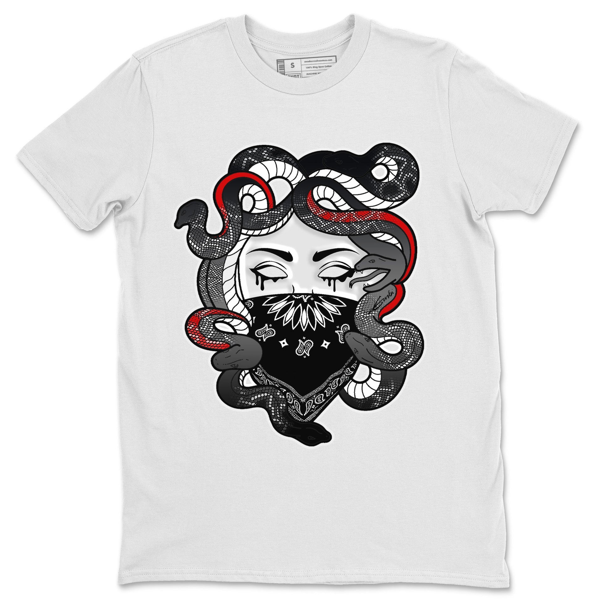 Air Jordan 13 Black Flint Sneaker Match Tees Medusa Sneaker Tees Air Jordan 13 Retro Black Flint Sneaker Release Tees Unisex Shirts White 2