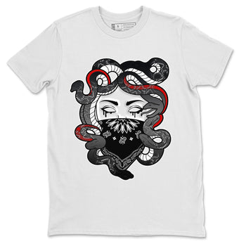Air Jordan 13 Black Flint Sneaker Match Tees Medusa Sneaker Tees Air Jordan 13 Retro Black Flint Sneaker Release Tees Unisex Shirts White 2