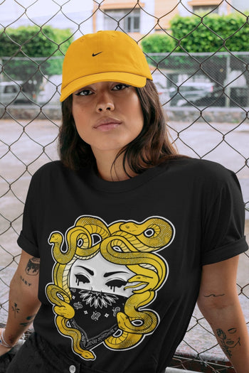 Jordan 4 Lightning Sneaker Match Tees Medusa Sneaker Tees Jordan 4 Lightning Sneaker Release Tees Unisex Shirts