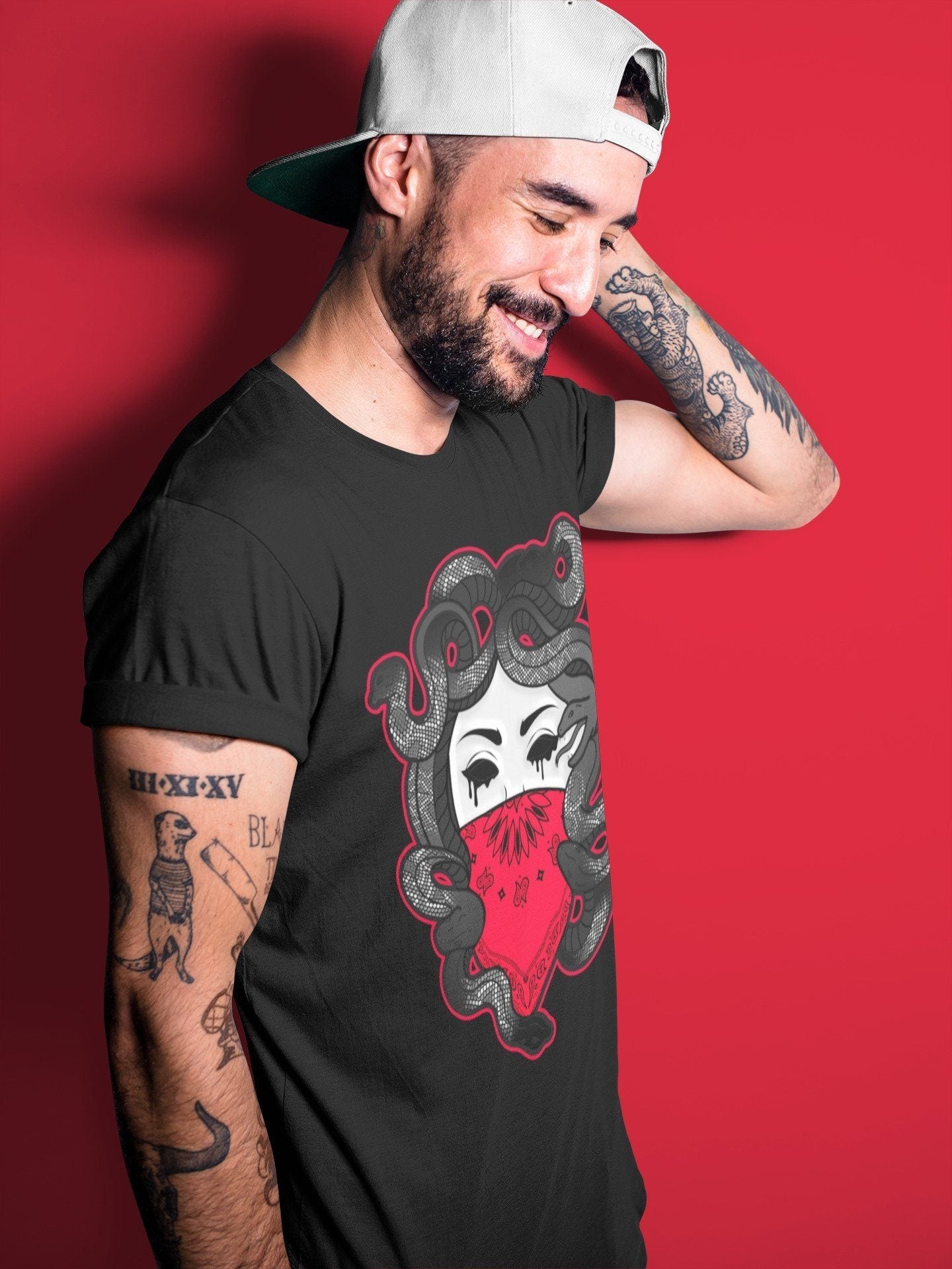 Jordan 4 Red Thunder Sneaker Match Tees Medusa Sneaker Tees Jordan 4 Red Thunder Sneaker Release Tees Unisex Shirts