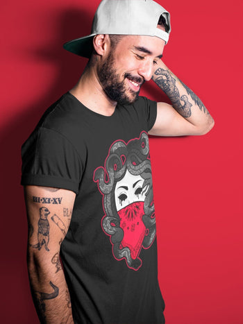 Jordan 4 Red Thunder Sneaker Match Tees Medusa Sneaker Tees Jordan 4 Red Thunder Sneaker Release Tees Unisex Shirts