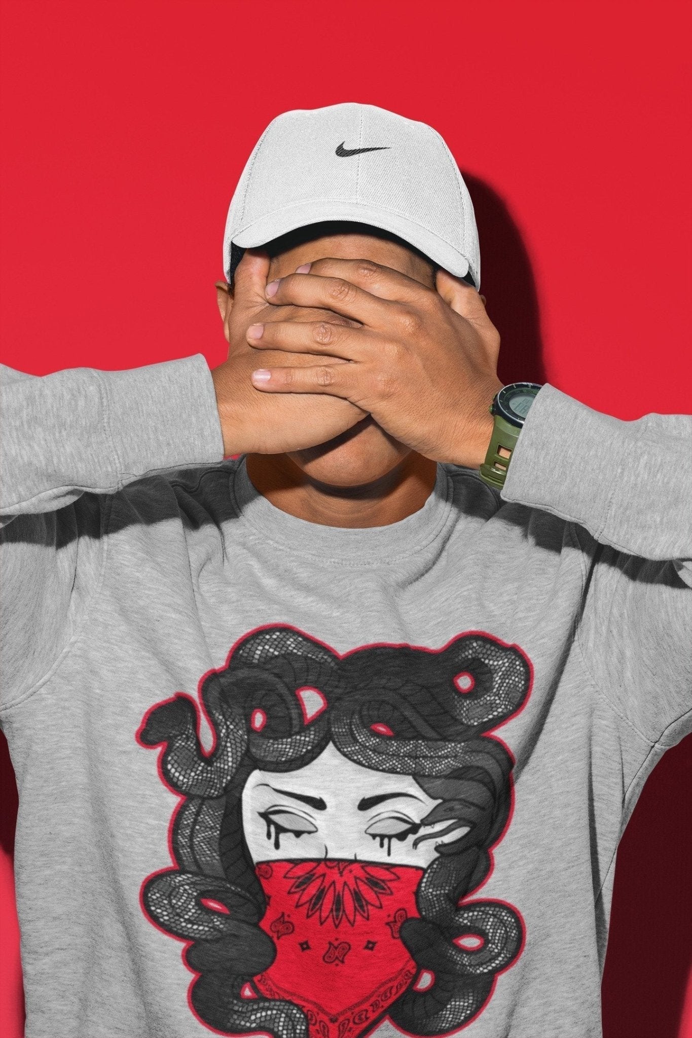 Jordan 4 Red Thunder Sneaker Match Tees Medusa Sneaker Tees Jordan 4 Red Thunder Sneaker Release Tees Unisex Shirts