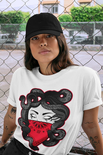 Jordan 4 Red Thunder Sneaker Match Tees Medusa Sneaker Tees Jordan 4 Red Thunder Sneaker Release Tees Unisex Shirts
