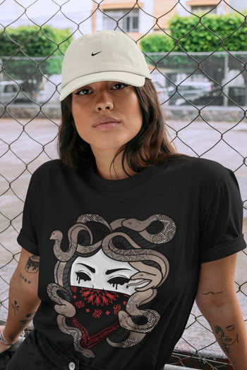 Jordan 4 Taupe Haze Sneaker Match Tees Medusa Sneaker Tees Jordan 4 Taupe Haze Sneaker Release Tees Unisex Shirts