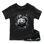 AJ7 Chambray shirt to match jordans Medusa sneaker tees Air Jordan 7 Chambray SNRT Sneaker Release Tees Baby Toddler Black 1 T-Shirt