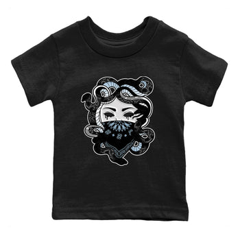 AJ7 Chambray shirt to match jordans Medusa sneaker tees Air Jordan 7 Chambray SNRT Sneaker Release Tees Baby Toddler Black 2 T-Shirt