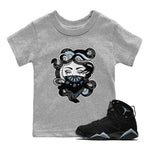 AJ7 Chambray shirt to match jordans Medusa sneaker tees Air Jordan 7 Chambray SNRT Sneaker Release Tees Baby Toddler Heather Grey 1 T-Shirt