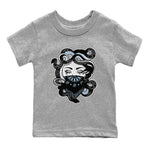 AJ7 Chambray shirt to match jordans Medusa sneaker tees Air Jordan 7 Chambray SNRT Sneaker Release Tees Baby Toddler Heather Grey 2 T-Shirt