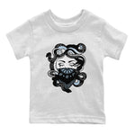AJ7 Chambray shirt to match jordans Medusa sneaker tees Air Jordan 7 Chambray SNRT Sneaker Release Tees Baby Toddler White 2 T-Shirt