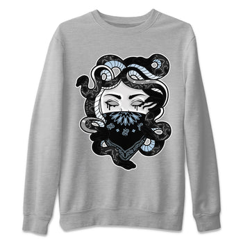 AJ7 Chambray shirt to match jordans Medusa sneaker tees Air Jordan 7 Chambray SNRT Sneaker Release Tees Unisex Heather Grey 2 T-Shirt