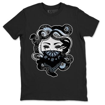 AJ7 Chambray shirt to match jordans Medusa sneaker tees Air Jordan 7 Chambray SNRT Sneaker Release Tees Unisex Black 2 T-Shirt