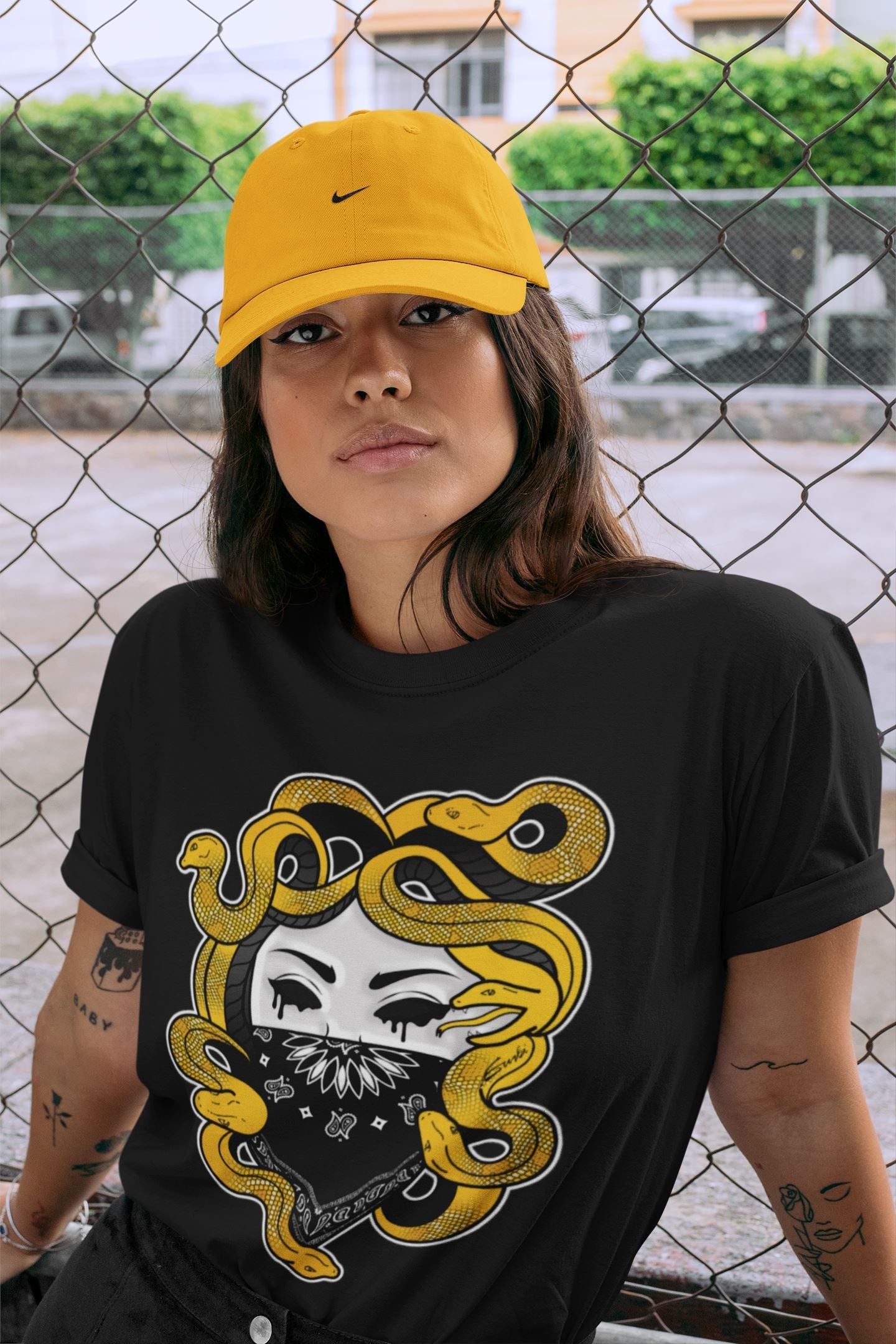 Dunk Championship Goldenrod Sneaker Match Tees Medusa Sneaker Tees Dunk Championship Goldenrod Sneaker Release Tees Unisex Shirts