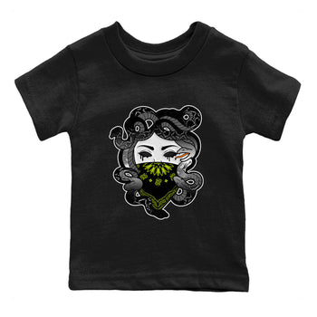 Dunk Mid Premium shirt to match jordans Medusa sneaker tees Dunk Mid Halloween SNRT Sneaker Tees Sneaker Matching Clothing Brand Baby Toddler Black 2 T-Shirt