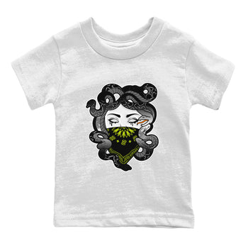 Dunk Mid Premium shirt to match jordans Medusa sneaker tees Dunk Mid Halloween SNRT Sneaker Tees Sneaker Matching Clothing Brand Baby Toddler White 2 T-Shirt
