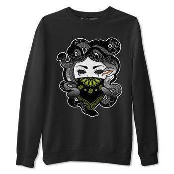 Dunk Mid Premium shirt to match jordans Medusa sneaker tees Dunk Mid Halloween SNRT Sneaker Tees Sneaker Matching Clothing Brand Unisex Sneaker Tee Black 2 T-Shirt