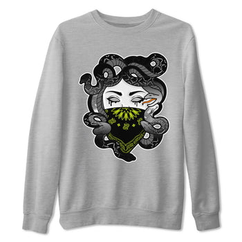 Dunk Mid Premium shirt to match jordans Medusa sneaker tees Dunk Mid Halloween SNRT Sneaker Tees Sneaker Matching Clothing Brand Unisex Sneaker Tee Heather Grey 2 T-Shirt