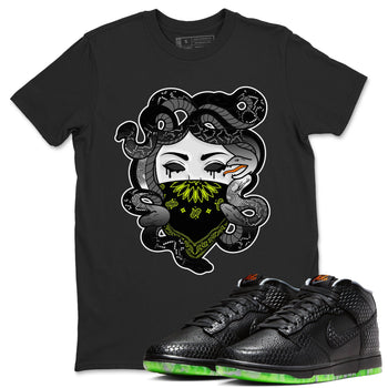 Dunk Mid Premium shirt to match jordans Medusa sneaker tees Dunk Mid Halloween SNRT Sneaker Tees Sneaker Matching Clothing Brand Unisex Sneaker Tee Black 1 T-Shirt