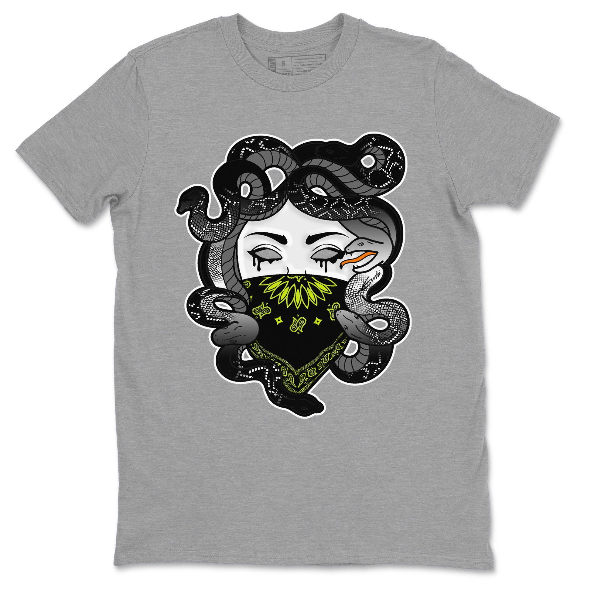Dunk Mid Premium shirt to match jordans Medusa sneaker tees Dunk Mid Halloween SNRT Sneaker Tees Sneaker Matching Clothing Brand Unisex Sneaker Tee Heather Grey 2 T-Shirt