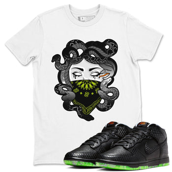 Dunk Mid Premium shirt to match jordans Medusa sneaker tees Dunk Mid Halloween SNRT Sneaker Tees Sneaker Matching Clothing Brand Unisex Sneaker Tee White 1 T-Shirt