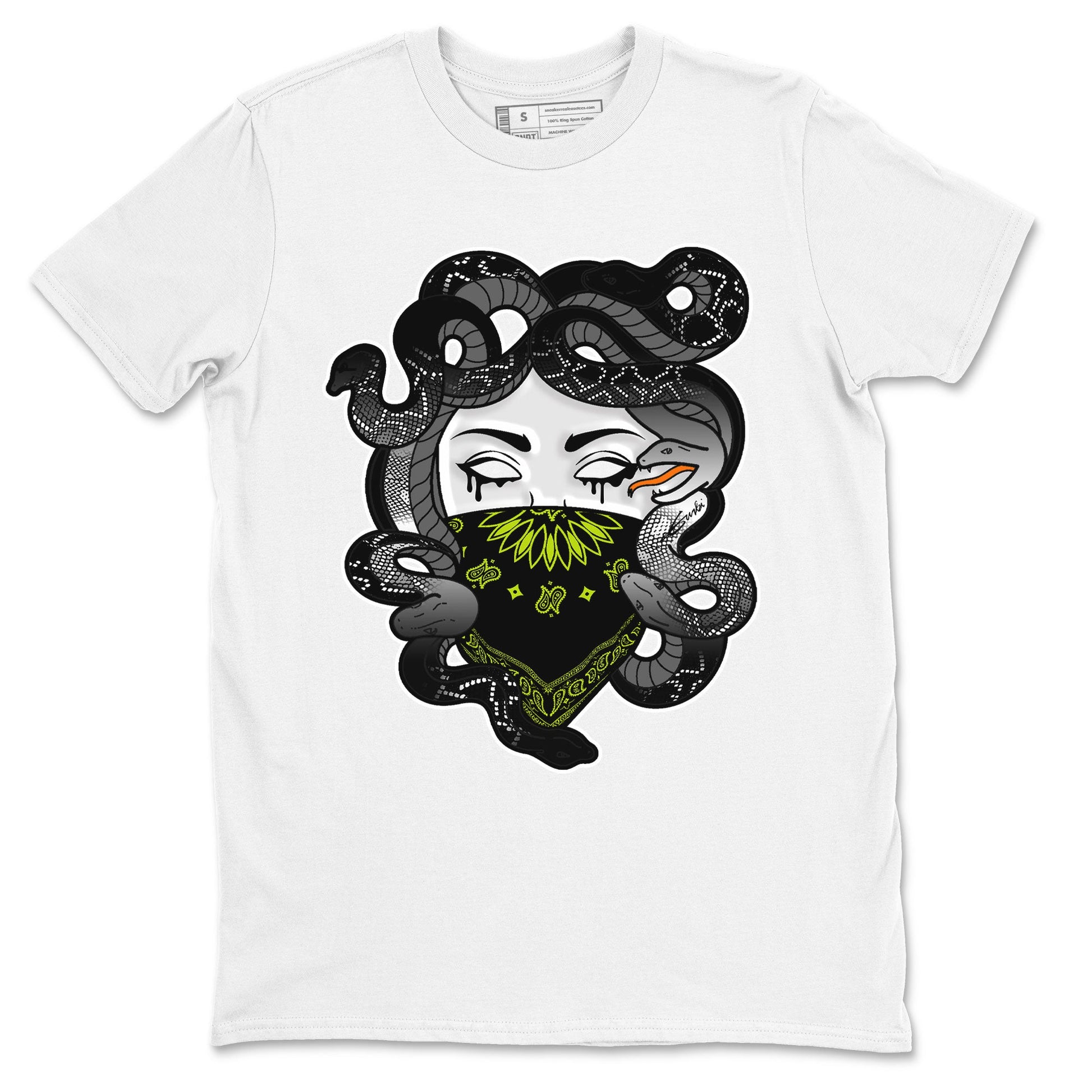 Dunk Mid Premium shirt to match jordans Medusa sneaker tees Dunk Mid Halloween SNRT Sneaker Tees Sneaker Matching Clothing Brand Unisex Sneaker Tee White 2 T-Shirt