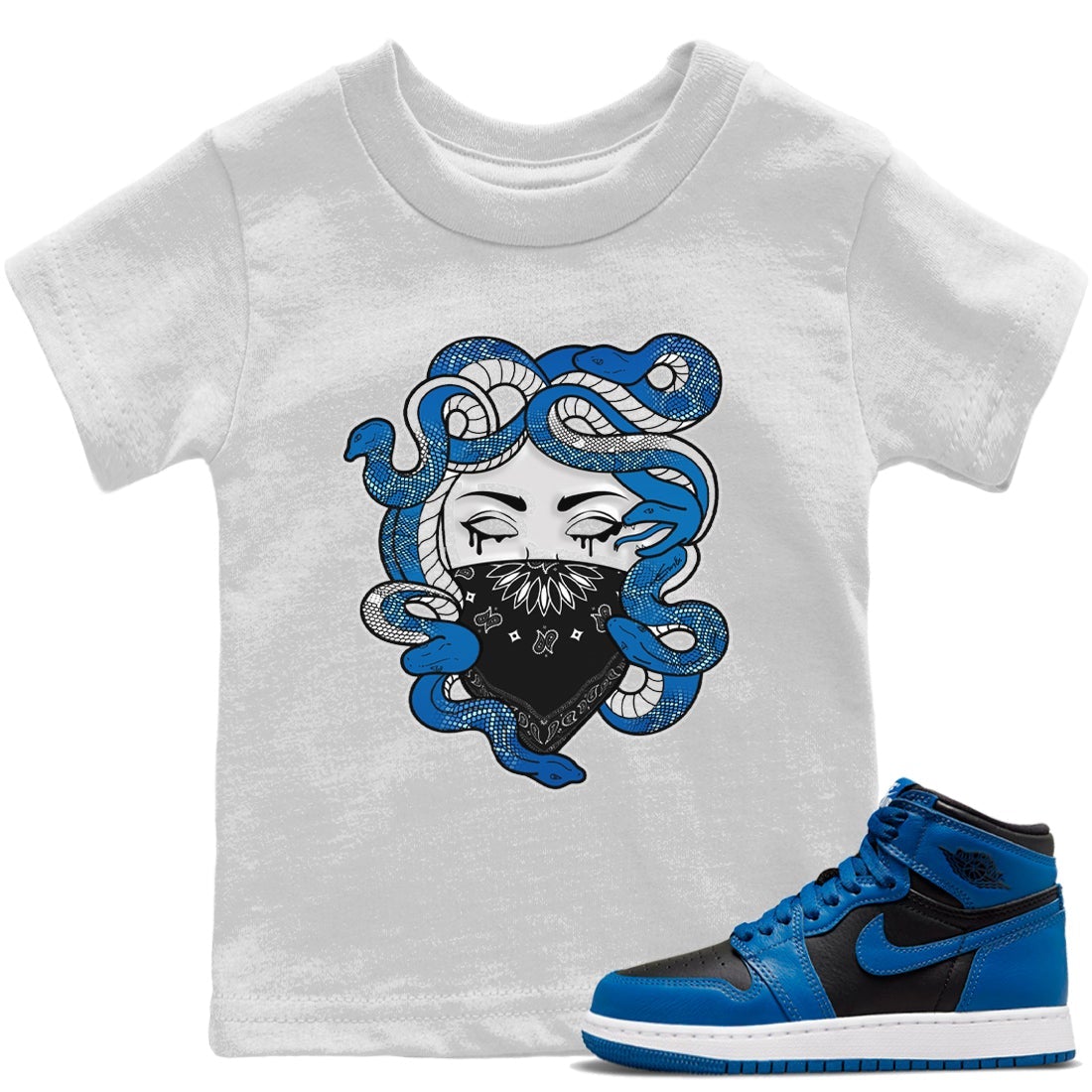 Jordan 1 Dark Marina Blue Sneaker Match Tees Medusa Sneaker Tees Jordan 1 Dark Marina Blue Sneaker Release Tees Kids Shirts