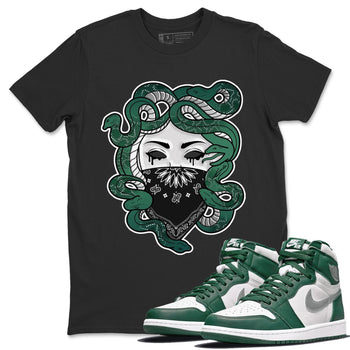 Jordan 1 Gorge Green Sneaker Match Tees Medusa Sneaker Tees Jordan 1 Gorge Green Sneaker Release Tees Unisex Shirts