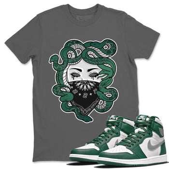 Jordan 1 Gorge Green Sneaker Match Tees Medusa Sneaker Tees Jordan 1 Gorge Green Sneaker Release Tees Unisex Shirts