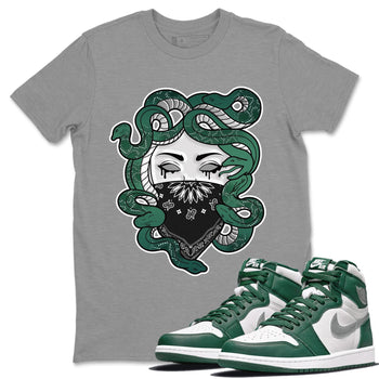 Jordan 1 Gorge Green Sneaker Match Tees Medusa Sneaker Tees Jordan 1 Gorge Green Sneaker Release Tees Unisex Shirts
