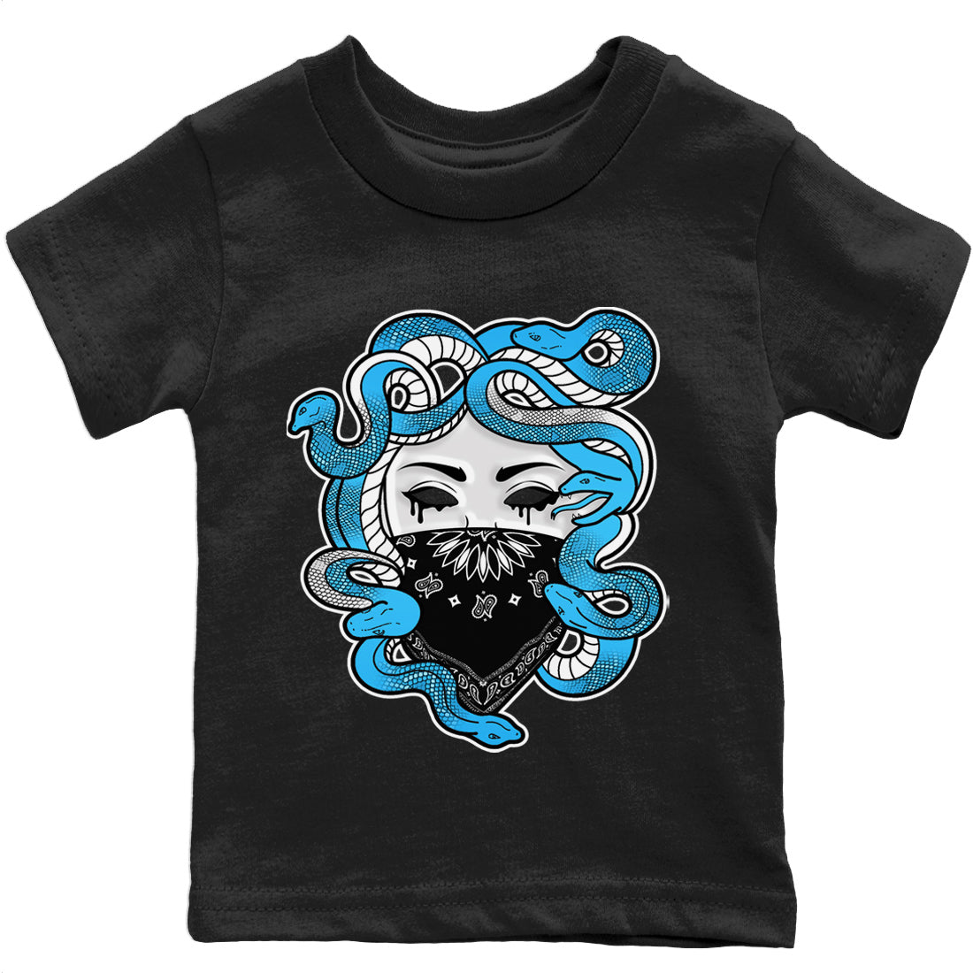 Jordan 1 Powder Blue Sneaker Match Tees Medusa Sneaker Tees Jordan 1 Powder Blue Sneaker Release Tees Kids Shirts