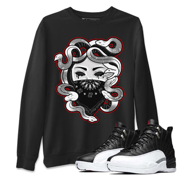 Jordan 12 Playoffs Sneaker Match Tees Medusa Sneaker Tees Jordan 12 Playoffs Sneaker Release Tees Unisex Shirts