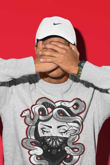 Jordan 12 Playoffs Sneaker Match Tees Medusa Sneaker Tees Jordan 12 Playoffs Sneaker Release Tees Unisex Shirts