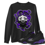 Jordan 13 Court Purple Sneaker Match Tees Medusa Sneaker Tees Jordan 13 Court Purple Sneaker Release Tees Unisex Shirts