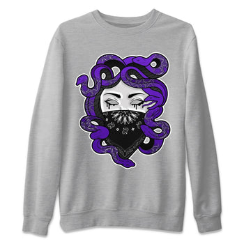 Jordan 13 Court Purple Sneaker Match Tees Medusa Sneaker Tees Jordan 13 Court Purple Sneaker Release Tees Unisex Shirts