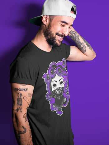 Jordan 13 Court Purple Sneaker Match Tees Medusa Sneaker Tees Jordan 13 Court Purple Sneaker Release Tees Unisex Shirts
