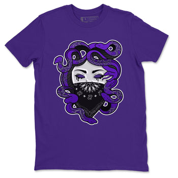 Jordan 13 Court Purple Sneaker Match Tees Medusa Sneaker Tees Jordan 13 Court Purple Sneaker Release Tees Unisex Shirts
