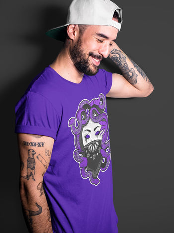 Jordan 13 Court Purple Sneaker Match Tees Medusa Sneaker Tees Jordan 13 Court Purple Sneaker Release Tees Unisex Shirts