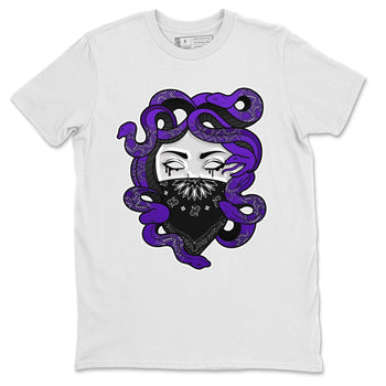 Jordan 13 Court Purple Sneaker Match Tees Medusa Sneaker Tees Jordan 13 Court Purple Sneaker Release Tees Unisex Shirts