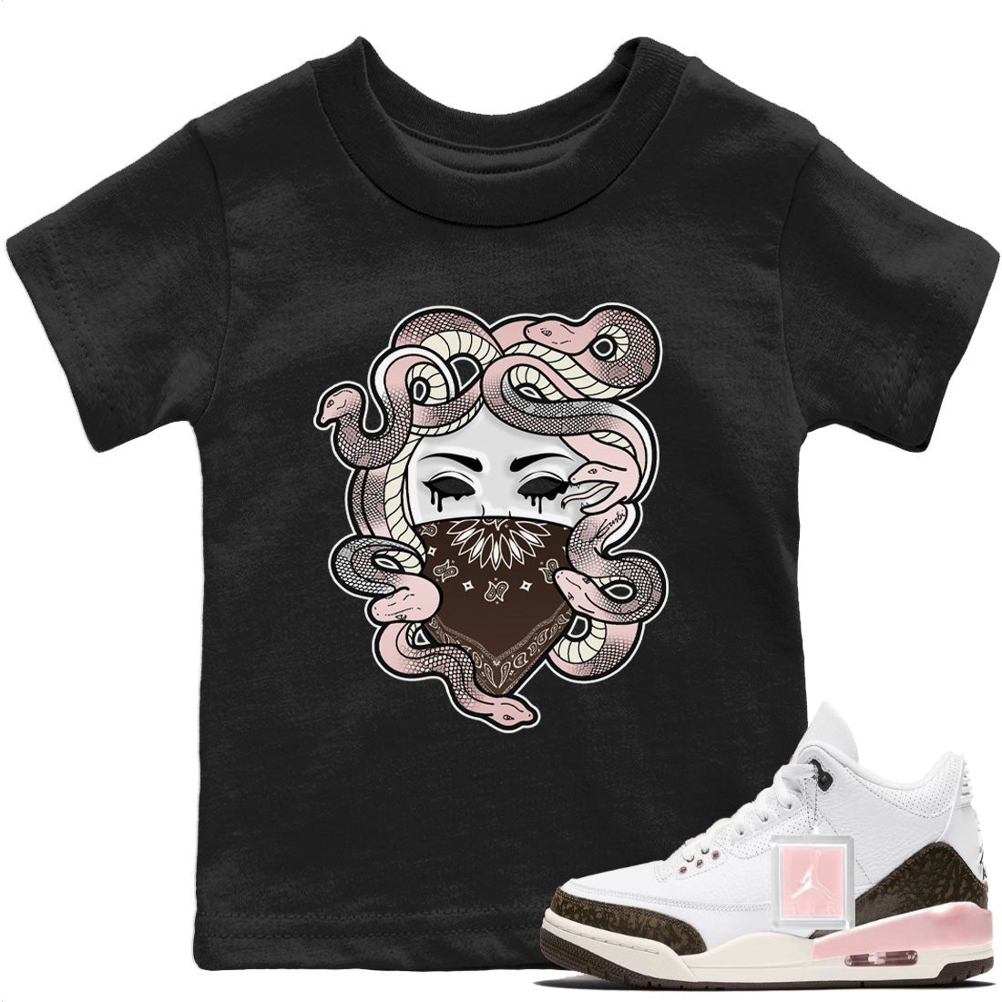 Jordan 3 Atmosphere Sneaker Match Tees Medusa Sneaker Tees Jordan 3 Atmosphere Sneaker Release Tees Kids Shirts