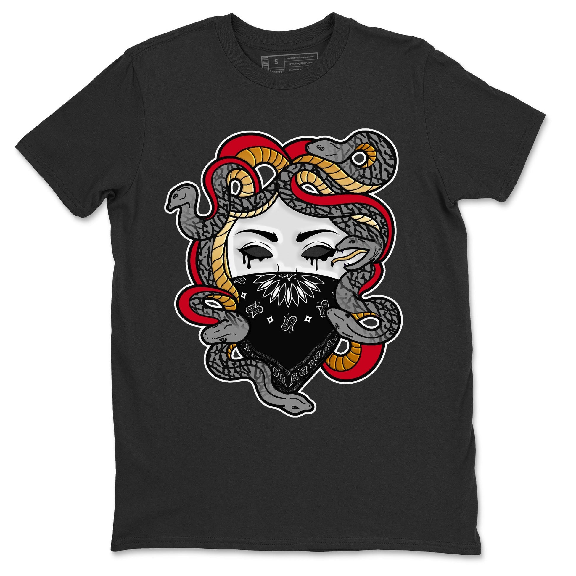 Jordan 3 Black Gold Sneaker Match Tees Medusa Sneaker Tees Jordan 3 Black Gold Sneaker Release Tees Unisex Shirts