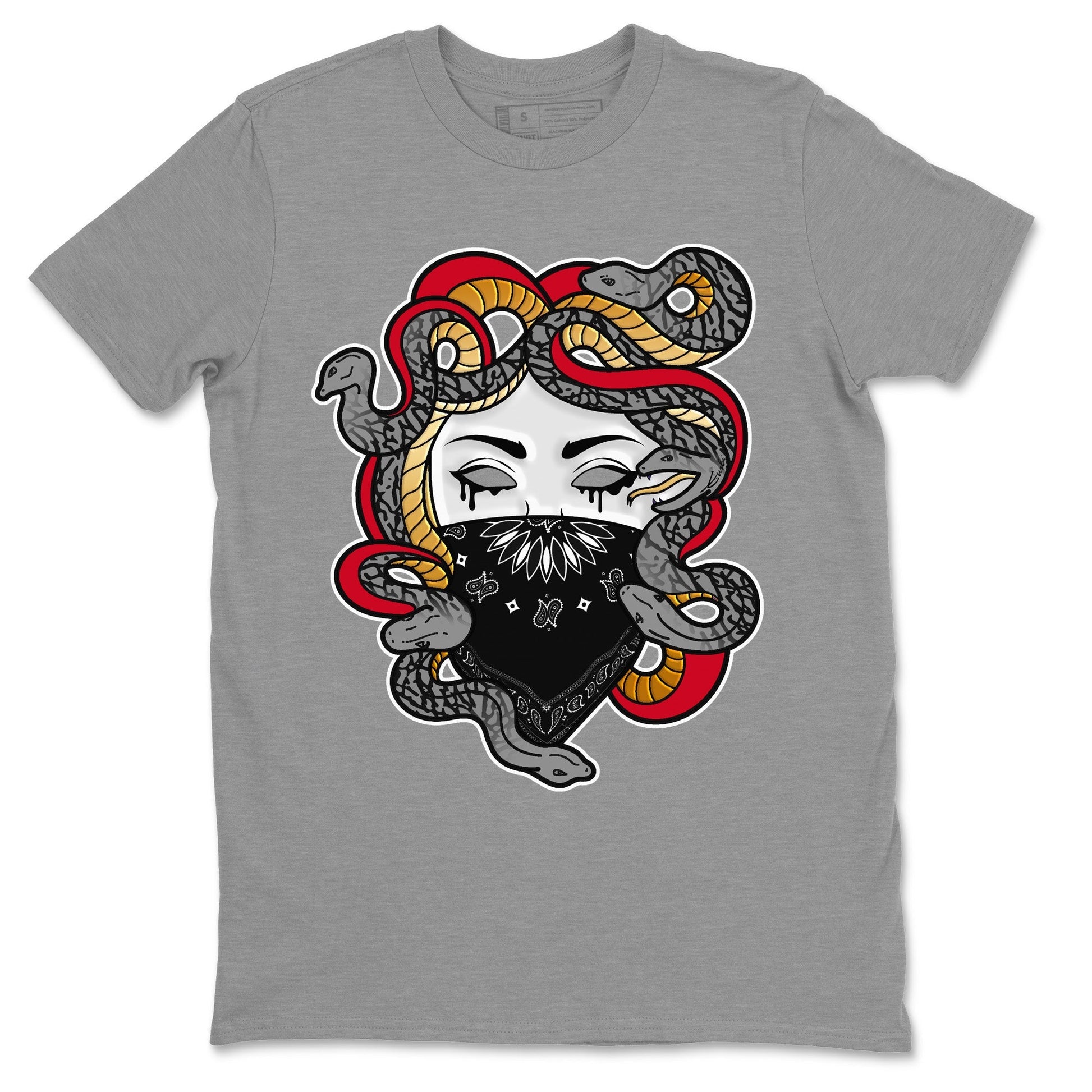 Jordan 3 Black Gold Sneaker Match Tees Medusa Sneaker Tees Jordan 3 Black Gold Sneaker Release Tees Unisex Shirts