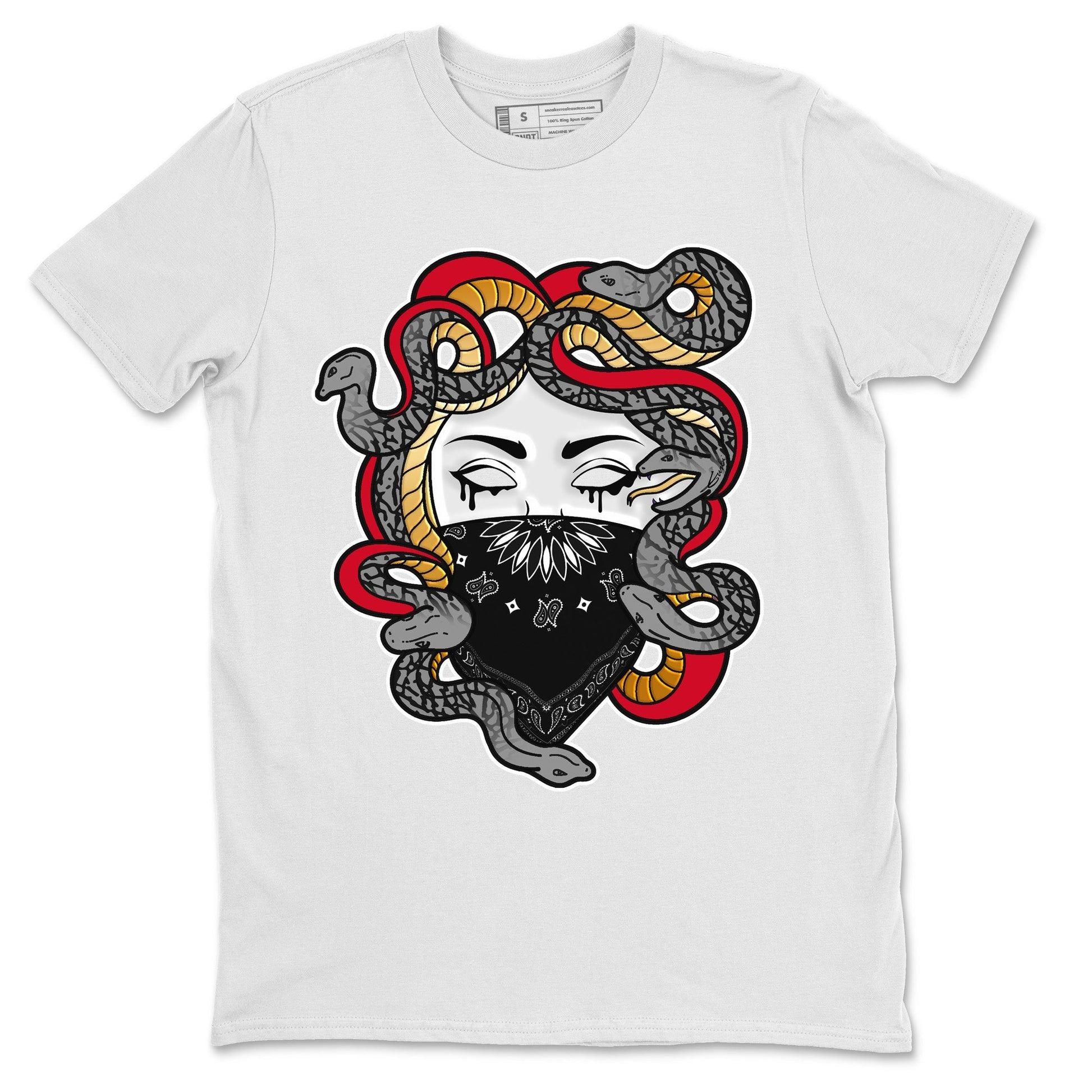 Jordan 3 Black Gold Sneaker Match Tees Medusa Sneaker Tees Jordan 3 Black Gold Sneaker Release Tees Unisex Shirts