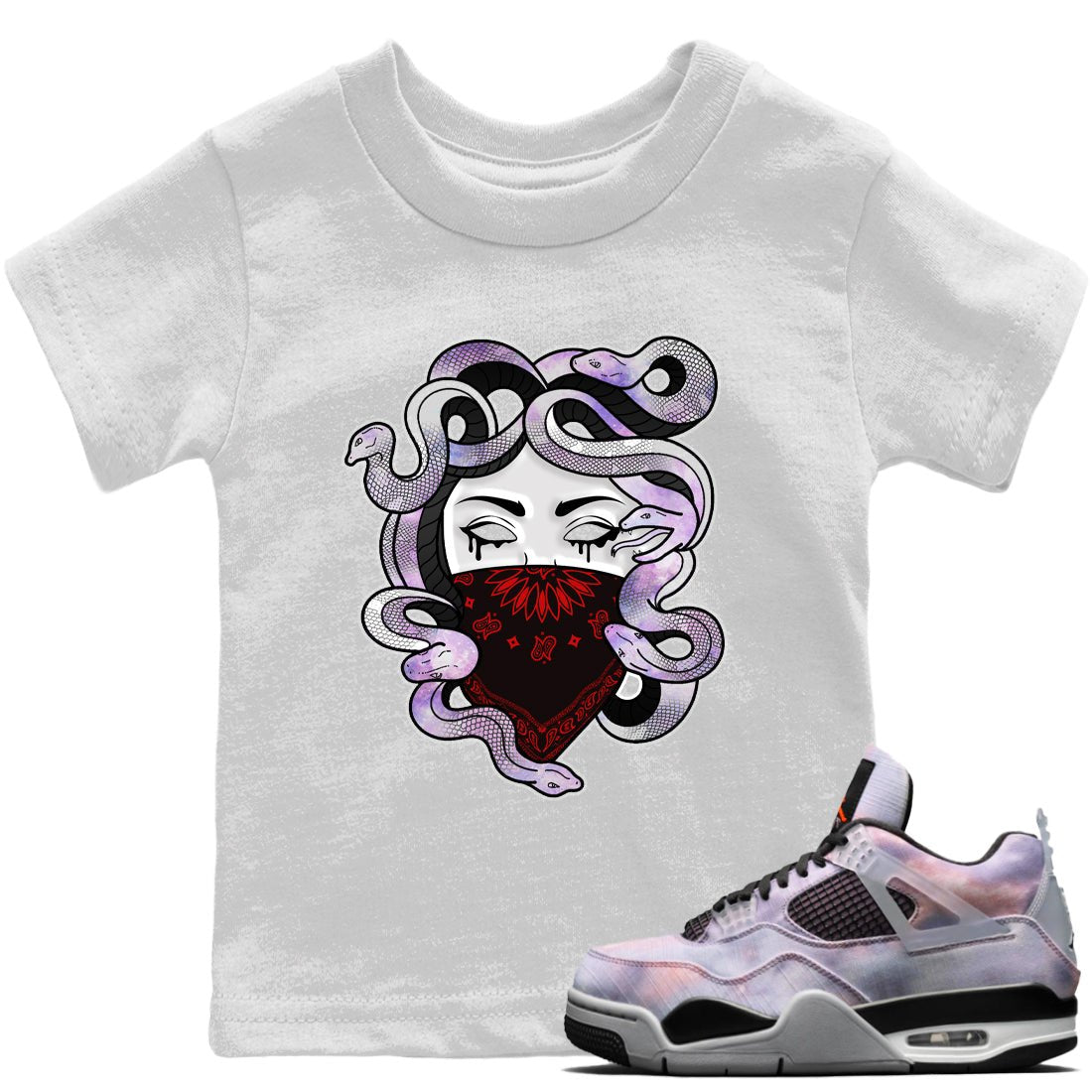 Jordan 4 Zen Master Sneaker Match Tees Medusa Sneaker Tees Jordan 4 Zen Master Sneaker Release Tees Kids Shirts