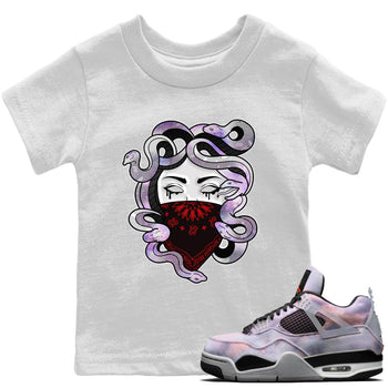 Jordan 4 Zen Master Sneaker Match Tees Medusa Sneaker Tees Jordan 4 Zen Master Sneaker Release Tees Kids Shirts
