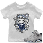 Jordan 6 Georgetown Sneaker Match Tees Medusa Sneaker Tees Jordan 6 Georgetown Sneaker Release Tees Kids Shirts