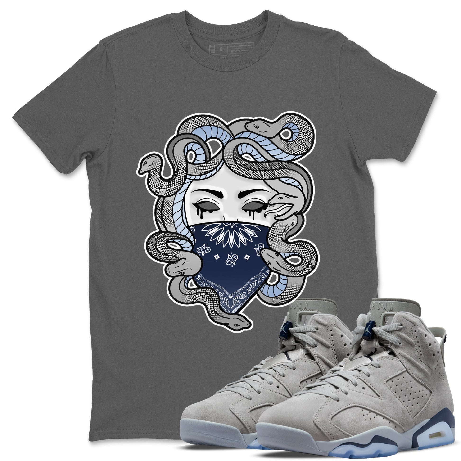 Jordan 6 Georgetown Sneaker Match Tees Medusa Sneaker Tees Jordan 6 Georgetown Sneaker Release Tees Unisex Shirts