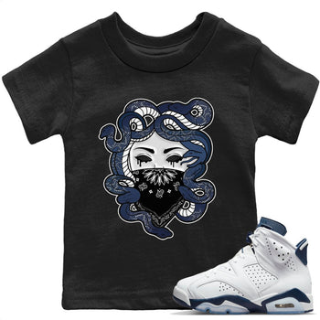Jordan 6 Midnight Navy Sneaker Match Tees Medusa Sneaker Tees Jordan 6 Midnight Navy Sneaker Release Tees Kids Shirts